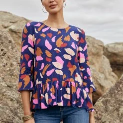 W22D Winter Celeste Top In Mojave