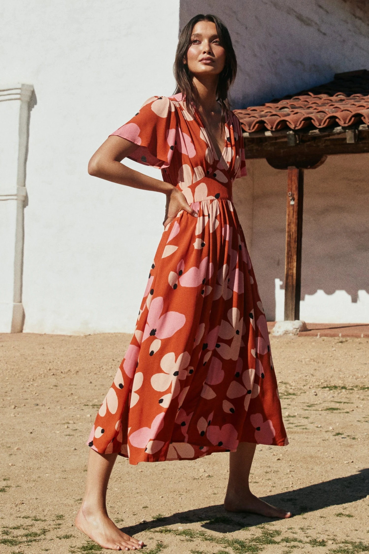 W22D Zuri Dress In Fire Bloom 8 W22D Zuri Dress In Fire Bloom