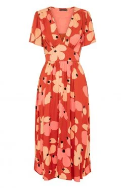 W22D Zuri Dress In Fire Bloom 17 W22D Zuri Dress In Fire Bloom