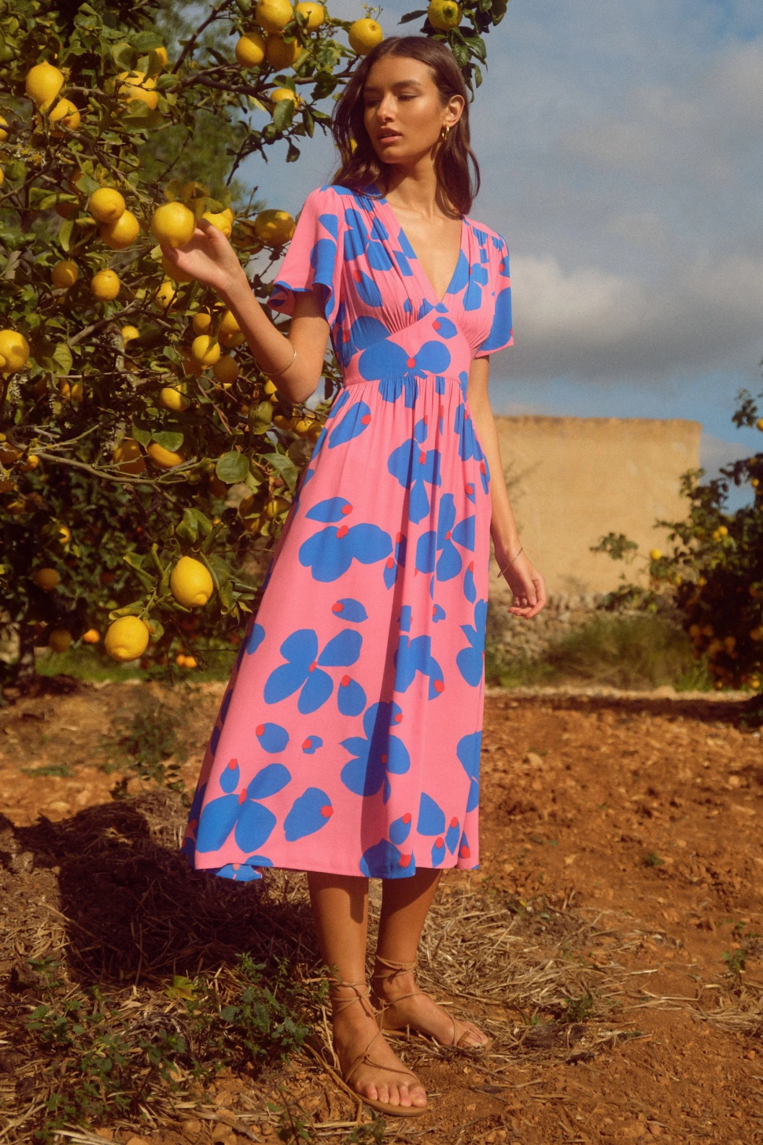 W22D Zuri Dress In Sapphire Rose New 3 W22D Zuri Dress In Sapphire Rose New