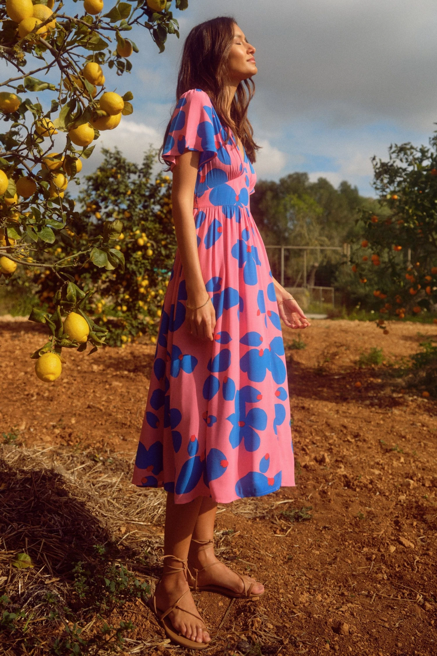 W22D Zuri Dress In Sapphire Rose New 4 W22D Zuri Dress In Sapphire Rose New